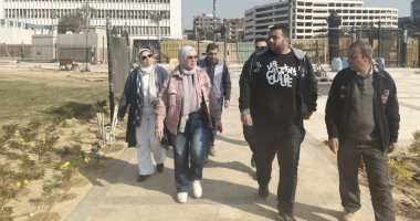 رئيس جهاز مثلث ماسبيرو تتفقد أعمال رفع كفاءة وإحياء حديقة الأزبكية