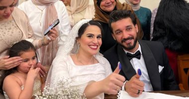 عقد قران كريمة الكاتب الصحفى جمال العاصى عقد قران كريمة الكاتب الصحفى جمال العاصى