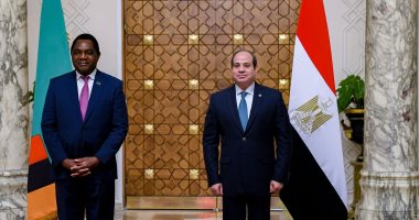 الرئيس السيسى يؤكد استعداد مصر لنقل خبراتها التنموية وكل أشكال الدعم لزامبيا