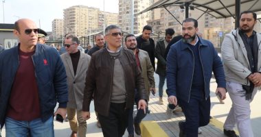 مواقف سرفيس حضارية جديدة ضمن مشروع تطوير ترعة المريوطية فى الجيزة.. صور محافظ الجيزة يتفقد التجهيزات النهائية بـموقف الشيشيني