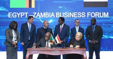رئيس زامبيا يشهد توقيع 3 مذكرات تفاهم مع شركة المقاولون العرب