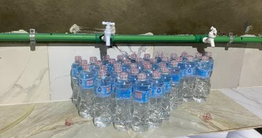 ضبط كميات مياه غير صالحة للاستهلاك الآدمى داخل مصنع غير مرخص بالخانكة
