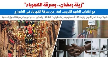  "زينة رمضان.. وعقوبة سرقة الكهرباء" مع اقتراب شهر الصيام.. برلمانى