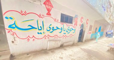 شوارع قرية المنوات فى الجيزة لوحة فنية لاستقبال شهر رمضان الكريم.. صور شوارع قرية المنوات فى الجيزة