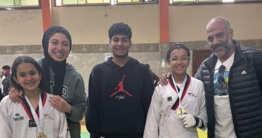 فوز طالبتين بالمركز الأول فى بطولة الإسكندرية للتايكوندو تحت 12 سنة