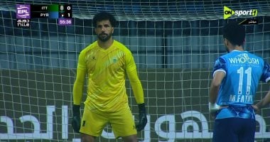 مصطفى فتحى يضيف الهدف الثانى لبيراميدز أمام الاتحاد السكندرى من ركلة جزاء