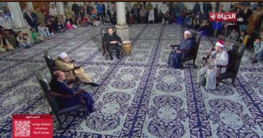 قناة الحياة تحيى الليلة الأولى من رمضان بمسجد الإمام الحسين (فيديو)