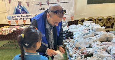 الفنان تامر عاشور في جولة بالصعيد مع راعي مصر لدعم الأسر الأولى بالرعاية تامر عاشور