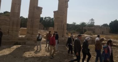 السياحة الريفية.. لجنة من التنمية المحلية تبحث تطوير معبد مونتو بالمدامود قبلى