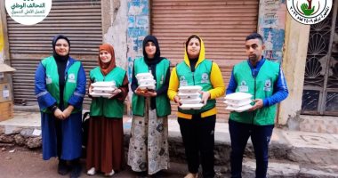 التحالف الوطنى يواصل توزيع وجبات غذائية فى البحيرة