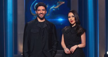 ينهي جدل حمل إيمي سمير غانم.. حسن الرداد ضيف أسما إبراهيم في حبر سري