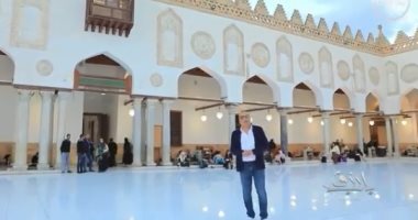 عمره 1085 سنة.. "باب رزق" فى جولة داخل الجامع الأزهر.. فيديو