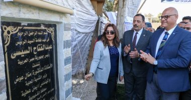 وزيرة التنمية المحلية ومحافظ القليوبية يضعان حجر الأساس لتطوير شارع الرشاح 