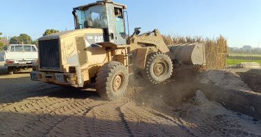 إزالة 15 حالة تعدي على الأراضى بمركزي الفتح والغنايم فى أسيوط