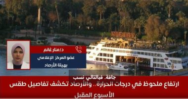 الأرصاد تكشف تفاصيل حالة الطقس خلال الأيام القادمة.."فيديو" حالة الطقس