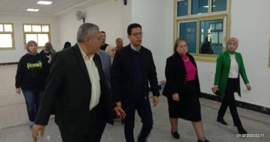 رئيس جامعة بنها يتفقد مبنى المعامل المركزية بكفر سعد تمهيدا لافتتاحه