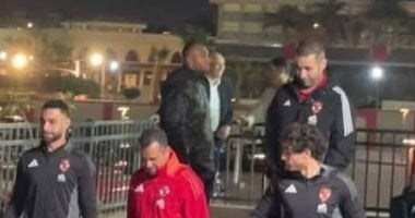 لاعبو الاهلي في فرع مدينة نصر