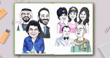 نجوم أغانى رمضان فى كاريكاتير اليوم السابع