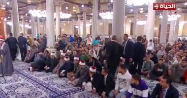 بث مباشر لصلاة العشاء والتراويح من مسجد الحسين على قناة الحياة