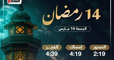 تعرف على موعد السحور وأذان الفجر فى اليوم الـ 14 بشهر رمضان المبارك 2025