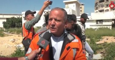 "القاهرة الإخبارية" ترافق الدفاع المدنى الفلسطينى فى انتشال الشهداء بدار الشفاء