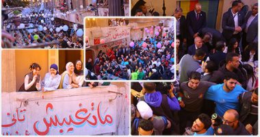 تليفزيون اليوم السابع يرصد أهم مشاهد حفل إفطار المطرية.. وزراء ومسئولون ونجوم الفن.. الأهالى يستقبلون الضيوف.. عشرات الآلاف على الموائد.. عرض أزياء وبلالين وجميع أصناف الطعام فى أكبر مائدة مفتوحة فى العالم كاميرا تليفزيون اليوم السابع بإفطار المطرية
