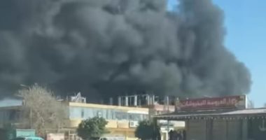 السيطرة على حريق مخزن كابلات فى العامرية غرب الإسكندرية.. صور حريق مخزن في العامرية بالإسكندرية