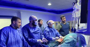 نجاح قسطرة مخية علاجية طارئة لأول مرة بمستشفى المنصورة التخصصى إجراء قسطرة مخية علاجية طارئة