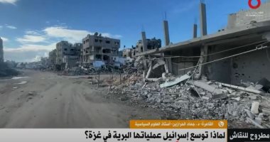 أستاذ علوم سياسية: إسرائيل تستغل الدعم الأمريكي لإطالة الحرب وتهجير الفلسطينيين مداخلة الدكتور جهاد الحرازين