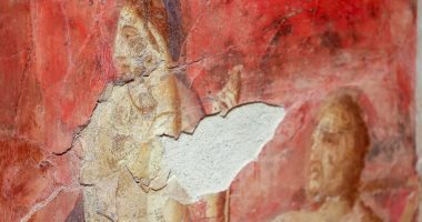 دراسة تكشف تطور ورش الرسم والتركيب الكيميائى للصبغات فى بومبى لوحة جدارية فى بومبى