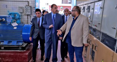 محافظ سوهاج يتفقد سير العمل بمحطة مياه غرب استعدادا لعيد الفطر المبارك