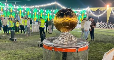 ملعب عزبة "السبع" بالدقهلية يضاهى ملاعب أوروبا فى نهائى دورة "دكر البط"الرمضانية جانب من الدورة الرمضانية