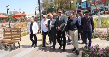 محافظ أسوان يفتتح مشروع تطوير ورفع كفاءة حديقة الورد بالكورنيش 