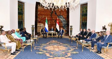 الرئيس السيسى: بحثنا مستجدات الأوضاع بغزة والحاجة الماسة لوقف دائم لإطلاق النار السيد الرئيس عبد الفتاح السيسي