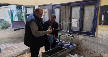 رئيس مياه سوهاج يتفقد محطات الشرب والصرف الصحى للتأكد من الصيانة والتشغيل جانب من التفقد