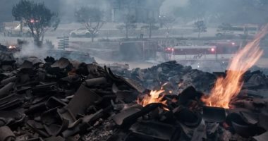 حرائق الغابات القاتلة فى كوريا الجنوبية تدمر معابد بوذية قديمة حرائق الغابات فى كوريا الجنوبية تدمر معابد بوذية