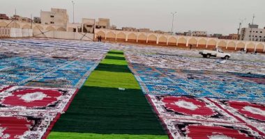 "أهلا بالعيد.. مرحب بالعيد".. أوقاف القليوبية تبدأ فى إقامة 453 ساحة لصلاة عيد الفطر المبارك بالمساجد الكبرى والأراضى الفضاء و124 مركز شباب.. ومبادرات شبابية لتوزيع الهدايا والبالونات عقب الصلاة.. صور