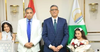 وكيل وزارة التعليم يهنئى عادل النجار بعيد الفطر والعيد القومى لمحافظة الجيزة