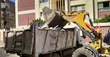 رفع 2018 طن من القمامة وتحرير 96 محضراً تمونيا متنوعا بكفر الشيخ