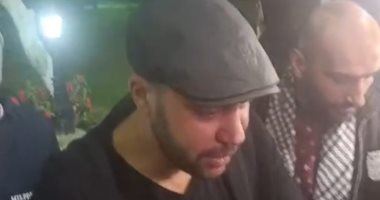 محمد إمام في عزاء زوجة نضال الشافعي: "الزعيم كويس والله العظيم".. فيديو