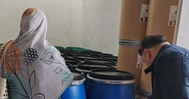 ضبط 6 أطنان و750 كيلو خامات دهانات مجهولة المصدر بالعاشر من رمضان