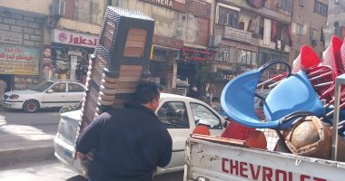 حملات مكبرة بحى البساتين لإزالة التعديات والإشغالات والباعة المخالفين.. صور إزالة التعديات والإشغالات والباعة المخالفين