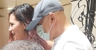 حسام حسن يتصالح مع زوجته أمام النيابة بالإسكندرية فى بلاغ سب وقذف.. صور