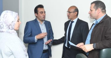 محمد السيد الشاذلى يزور وكالة انباء الشرق الأوسط  لعرض برنامجة الانتخابى 