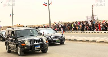 الرئيس السيسى ونظيره الفرنسى يزوران مدينة العريش