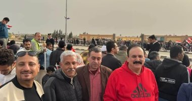 أبناء دمياط يحتشدون في رفح دعمًا لفلسطين وتأييدًا لمواقف الدولة المصرية