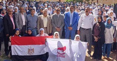 ملحمة وطنية فى مدرسة الشهيد عبدالله بكير بسوهاج احتفالًا بالعيد القومى عيد سوهاج القومي