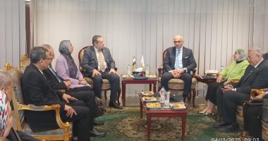 جامعة عين شمس تتقدم للحصول على الاعتماد المؤسسي من هيئة جودة التعليم جانب من الاستقبال