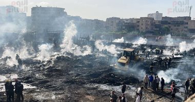 المباحث تستمع لأقوال شهود العيان فى حريق الشرابية 