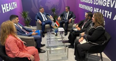 وزير الصحة يبحث مع نظيره اليونانى تعزيز التعاون فى الرعاية الصحية للأشقاء الفلسطينيين لقاء وزير الصحة مع نظيره اليوناني